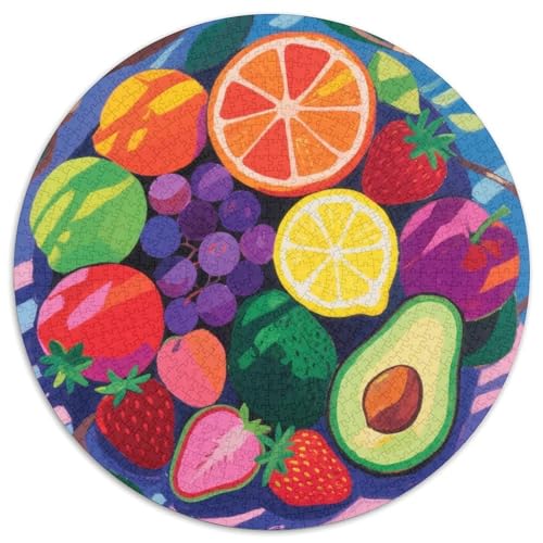 Tropische Früchte Puzzles 1000-teilige Schwer Puzzle Spielzeug Lernspiel Impossible Früchte Herausforderungsspielzeug Für Erwachsene Kinder 1000pcs (67.5x67.5cm) von LFVBASOYU