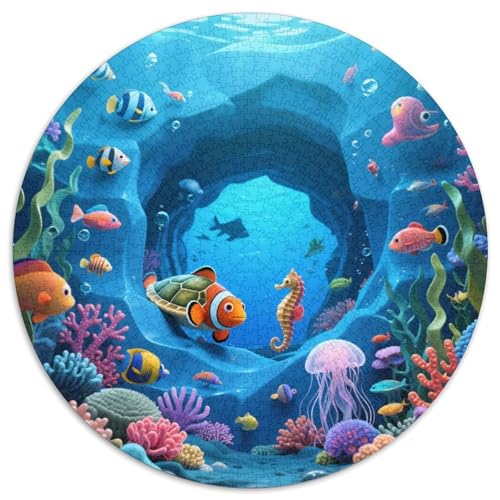 Unterwasserwelt Puzzle 1000 Teile Schwer Puzzle Spielzeug Lernspiel Impossible Meeresboden Herausforderung Spielzeug Für Erwachsene Und Kinder Ab 12 Jahren 1000pcs (67.5x67.5cm) von LFVBASOYU