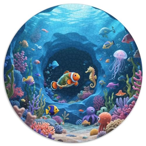 Unterwasserwelt Puzzle 1000 Teile Schwer Puzzle Spielzeug Lernspiel Impossible Meeresboden Herausforderung Spielzeug Für Erwachsene Und Kinder in Bewährter 1000pcs (67.5x67.5cm) von LFVBASOYU