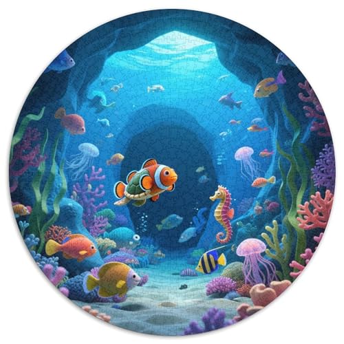 Unterwasserwelt Puzzles 1000 Teile Schwer Puzzle Spielzeug Pädagogisches Spiel Impossible Meeresboden Herausforderung Spielzeug Für Erwachsene Kinder 1000pcs (67.5x67.5cm) von LFVBASOYU