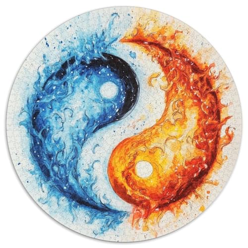 Yin-Yang Puzzles 1000 Teile Schwer Puzzle Spielzeug Lernspiel Impossible Herausforderungsspielzeug Für Erwachsene Und Kinder Ab 12 Jahren 1000pcs (67.5x67.5cm) von LFVBASOYU