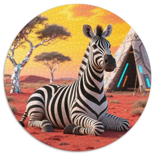 Zebra Puzzle 1000 Teile Schwer Puzzle Spielzeug Pädagogisches Spiel Impossible Tiere Herausforderungsspielzeug Für Erwachsene Und Kinder Ab 14 Jahren 1000pcs (67.5x67.5cm) von LFVBASOYU