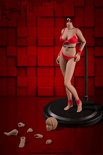 LFWDOCN 1/12 Scale Action Figure, T01 T02 T03 T04 T05 Female Super Seamless Flexible Body 6 inches Realistic Full Silicone Body with Stainless Steel Skeleton Collectable Doll (PLLB2020-T02A) von LFWDOCN