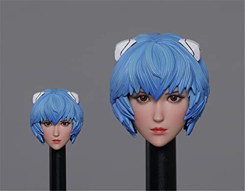 LFWDOCN 1/12 Scale Female Figure Head Sculpt, Charming Girl Doll Head for 6 Inch Action Figure JIAOUDOLL HS101(M007A) von LFWDOCN
