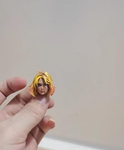 LFWDOCN 1/12 Scale Female Head Sculpt,European Girl Head Carved Carving for 6inch Female Action Figure Body Collection (C) von LFWDOCN