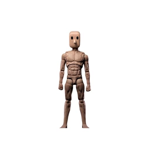 LFWDOCN 1/12 Scale Male Action Figure,6inch Super Flexible Strong Muscular Figure Body Notaman Square Head Miniature Action Figure Doll (NT-02 Narrow Shoulder Slim Body) von LFWDOCN