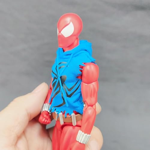 LFWDOCN 1/12 Scale Male Clothes,Male Hoodie Hooded Vest Top Clothing for 6inch Action Figure Body (War-Damaged Version) von LFWDOCN