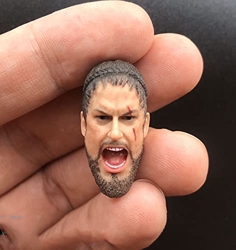 LFWDOCN 1/12 Scale Male Figure Head Sculpt, Handsome Men Tough Guy, Doll Head for 12" Action Figure, HS053(G) von LFWDOCN
