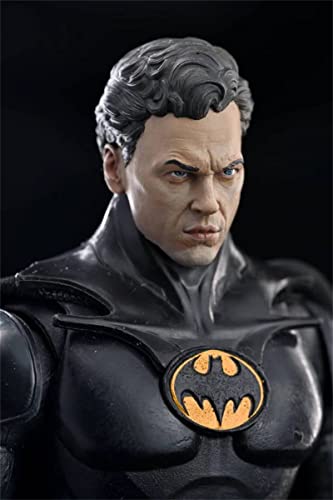 LFWDOCN 1/12 Scale Male Head Sculpt ，DIY Custom Movie Miniature Figure Painted European Boy Head Carved Carving for 6 inches SHF/Mafex Body (Michael Keaton B) von LFWDOCN