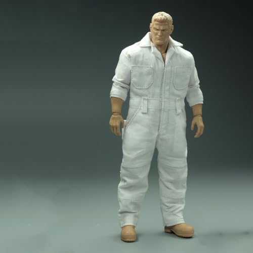 LFWDOCN 1/12 Scale Male Jumpsuit Bodysuit Jacket Coat Pants Trousers Clothes for 6inch Muscular VTOYS GWToys Action Figure Body von LFWDOCN