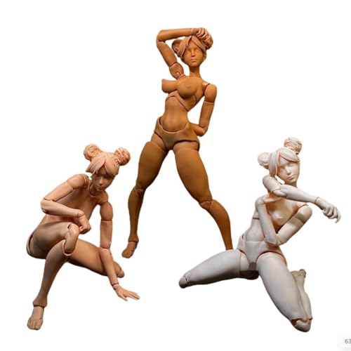 LFWDOCN 1/12 Scale weiblich ActionFigurn Body 6inch Super Flexible Girl Figur Body Doll with Kopf&Replaceable Chest Legs Accessory Model (Suntan Skin) von LFWDOCN