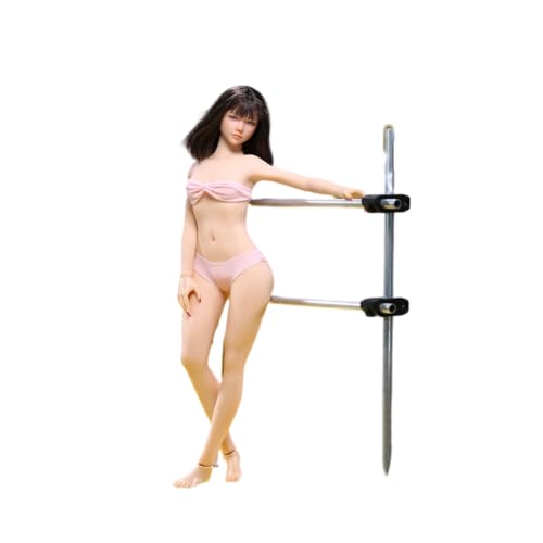 LFWDOCN 1/6 Scale Female Body, Young Girl Narrow Shoulders Small Breast Super Flexible Seamless Action Figure Body with Detachable Feet Collection (JOQ-19B-WS01 New Pale Skin) von LFWDOCN