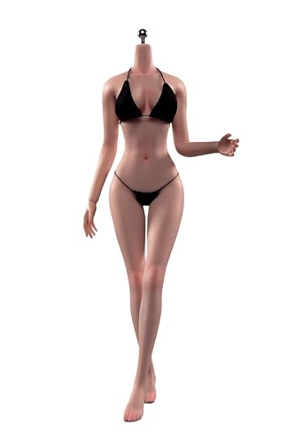 LFWDOCN 1/6 Scale Female Body,12 Inch Super Flexible Seamless Female Figure Body Makeup Version with Undetachable Feet Tall and Slender Miniature Action Figures (Suntan Skin) von LFWDOCN
