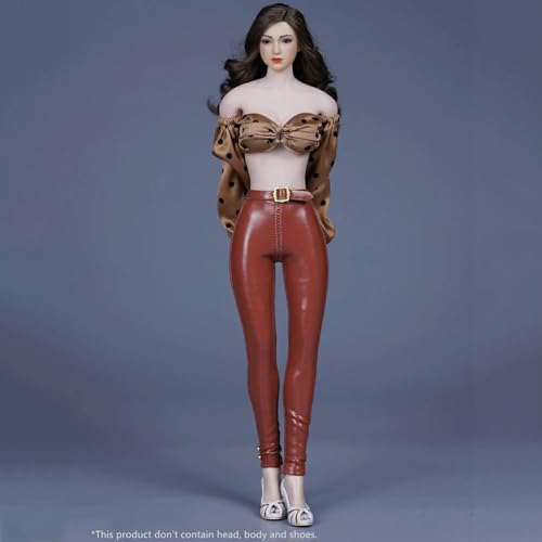 LFWDOCN 1/6 Scale Female Figure Doll Clothing, Top + Leather Pants Outfit Costume for 12 Inch Female Action Figures Brown LFWDOCN 1/6 Scale Female Figure Doll Clothing, Top + Leather Pants Outfit Costume for 12 Inch Female Action Figures Brown von LFWDOCN
