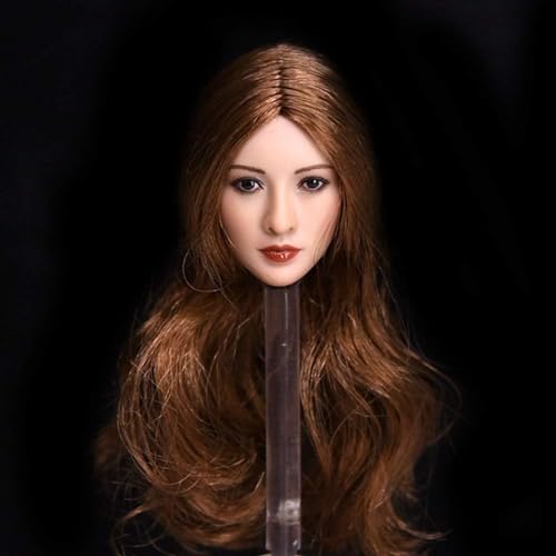 LFWDOCN 1/6 Scale Female Figure Head, Asian Charming Girl Planted Hair Head Carved for 12 Inch Action Figures A LFWDOCN 1/6 Scale Female Figure Head, Asian Charming Girl Planted Hair Head Carved for 12 Inch Action Figures A von LFWDOCN