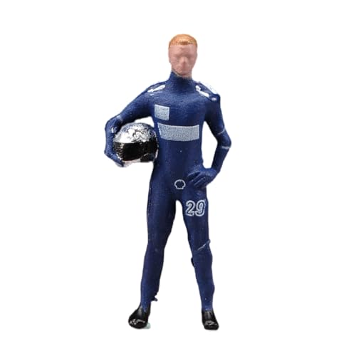 LFWDOCN 1/6 Scale Female Military Head Asian Girl Pale Skin Planted Hair Head Carving Fit for 12 Inch PH TBL JO Action Figures Body (Blue Racing Man) von LFWDOCN