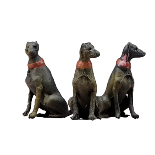 LFWDOCN 1/6 Scale Female Military Head Asian Girl Pale Skin Planted Hair Head Carving Fit for 12 Inch PH TBL JO Action Figures Body (Brown Hound Doberman Spaniel x 3) von LFWDOCN