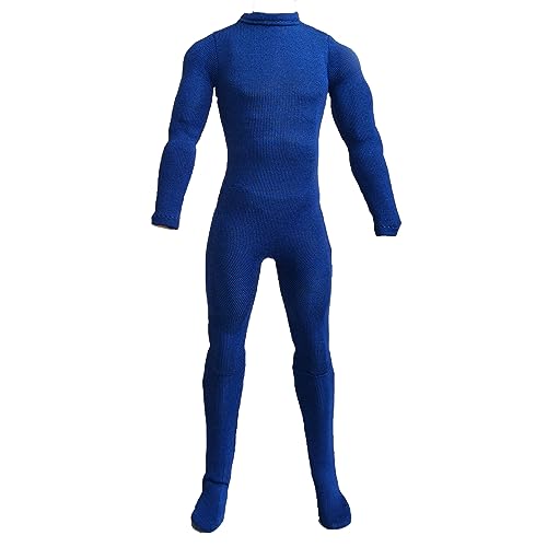 LFWDOCN 1/6 Scale Male Figure Clothes Long Sleeved Bodysuit Undercoat Jumpsuit Cloth for 12'' Action Figure Doll Clothes (Bue) von LFWDOCN