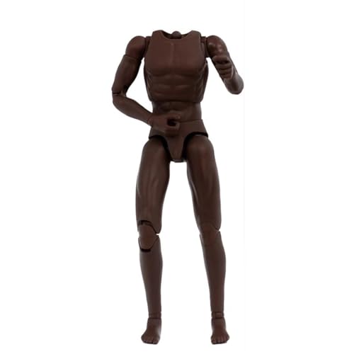 LFWDOCN 1/6 Scale Man Action Figures Body Miniature Figure Collectible Without Head 12 Inch Flexible Man's Models with Replacement Hands and Feet Accessories Military Durable Body (SU-13 Black) von LFWDOCN