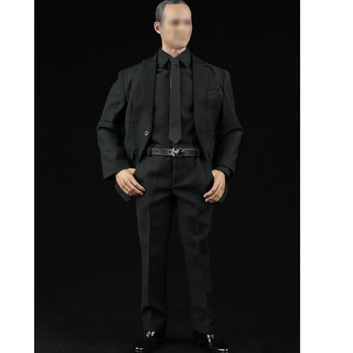 LFWDOCN 1/6 Scale Man Figure Doll Clothing, Blazer Handmade Full Suit, Shirt, Pant Outfit for 12 Inch Man Action Figures -B von LFWDOCN