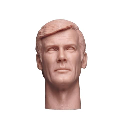 LFWDOCN 1/6 Scale Man Military Head Miniature Figure Collectible British Infantry Guard Head Carved Model Long Neck Without Beard Fit for 12 Inch PH TBL JO Action Figures Body (Unpainted) von LFWDOCN