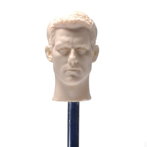 LFWDOCN 1/6 Scale Man Military Head Miniature Figure Collectible Handsome Men Tough Guy Action Man Head Carved Model Fit 12 Inch PH TBL JO Action Figures Body (Unpainted) von LFWDOCN