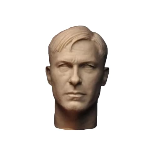 LFWDOCN 1/6 Scale Man Military Head Miniature Figure Collectible Strong Man Long Neck Head Carved Model Fit for 12 Inch PH TBL JO Action Figures Body (Unpainted Q1) von LFWDOCN