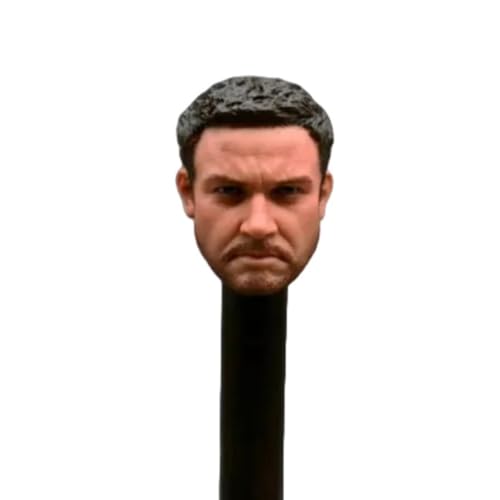 LFWDOCN 1/6 Scale Man Military Head Miniature Figure Head Model Men's Archer Movie Star Fit for 12 Inch Action Figures Body Collectible (Black Beard Edition) von LFWDOCN