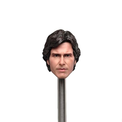 LFWDOCN 1/6 Scale Man Military Head PVC Figure Doll Accessories European Man's Head Carved Model for 12 Inch Action Figures Body Collection (Black) von LFWDOCN