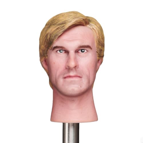LFWDOCN 1/6 Scale Mann militär Kopf Miniature Figur Collectible Handsome Men Tough Guy a Man with Two Faces Kopf Carved Model fit 12inch PH TBL JO ActionFigurn Body(Yellow) von LFWDOCN