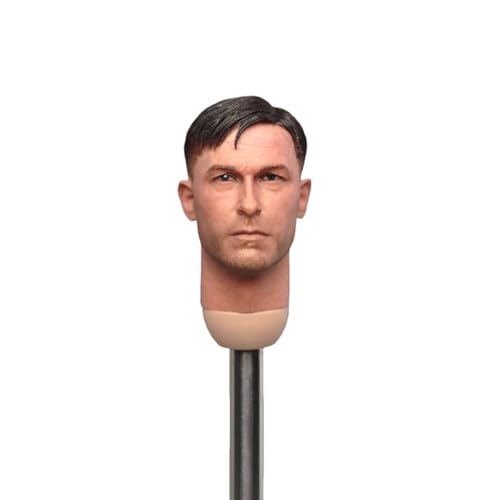 LFWDOCN 1/6 Scale Mann militär Kopf Miniature Figur Collectible Strong Man Long Neck Kopf Carved Model fit for 12inch PH TBL JO ActionFigurn Body(Brown) von LFWDOCN