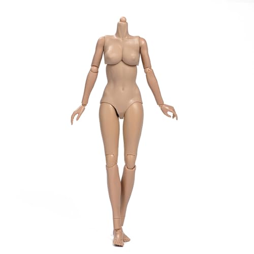 LFWDOCN 1/6 Scale weiblich militär Body Model 12inch Flexible Miniature ActionFigurn Body Doll Collection Plastic Model Figur (TQ0525 Suntan Skin Mid Bust) von LFWDOCN