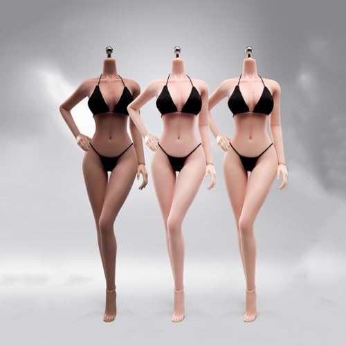 LFWDOCN ANT 1/6 Scale Female Military Body Model 12 Inch Super Flexible Plump Action Figures with Detachable Feet Hand Shapes Seamless Miniature Doll Highly Detail (T302P Tan Skin) von LFWDOCN