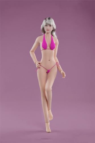 LFWDOCN JIAOUDOLL 1/6 Scale Female Body, 12 Inch Young Girl Small Breast Super Flexible Seamless Action Figure Body Doll Collection (JO-Q05B-PM Pink Skin) von LFWDOCN