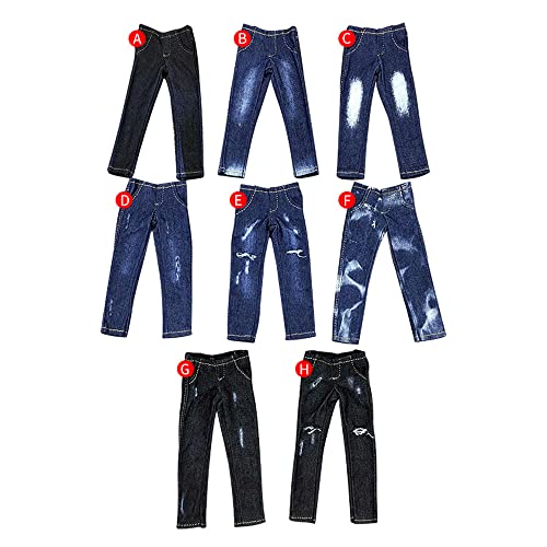 LFWDOCN MWR 1/12 Scale Male Accessories Jeans for 6 inch Man Collectible Action Figure E, Multicolored, Medium (SJYT-001) von LFWDOCN