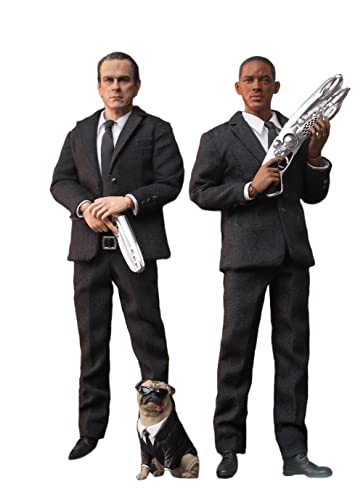 LFWDOCN PCTOYS PC022C 1/12 Scale Black Agent Man J+K 6 Inch Collectible Action Figure (Double Set) von LFWDOCN