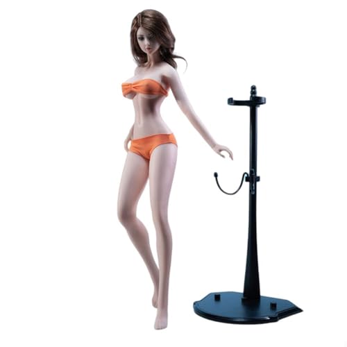 LFWDOCN PLLB2021-S40 1/6 Scale weiblich militär Body 12inch weiblich Super Flexible Slender Seamless Large Bust ActionFigurn Body Collection (S40 Pale Skin with Kopf) von LFWDOCN