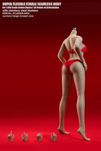 LFWDOCN S42 S42A S43 S43A 1/6 Scale Female Super Flexible Seamless Body (PLLB2020-S43A-Sun Tan Skin, Without Head) von LFWDOCN