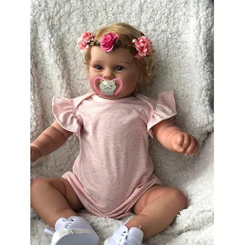 LFdolls Lebensechte Babypuppen, Reborn Baby 50cm, Weiches Silikonvinyl Körper Aus Baumwolle Reborn Baby MäDchen Neugeborenes Baby Sammlerpuppe Für Erwachsene Mit Zubehör LFdolls Lebensechte Babypuppen, Reborn Baby 50cm, Weiches Silikonvinyl Körper Aus Baumwolle Reborn Baby MäDchen Neugeborenes Baby Sammlerpuppe Für Erwachsene Mit Zubehör von LFdolls