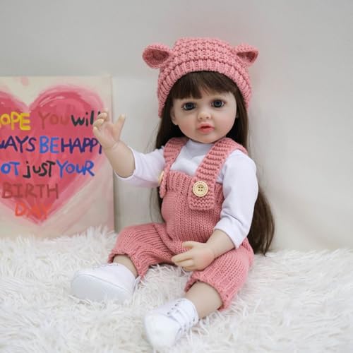 LFdolls Realistische Reborn Baby, 55 cm, Reborn Baby Mädchen Weiches Silikonvinyl Jungen & Mädchen Spielzeug Geschenk Reborn Baby Vollsilikon Lebensecht Mit Zubehör Kinderspielzeug LFdolls Realistische Reborn Baby, 55 cm, Reborn Baby Mädchen Weiches Silikonvinyl Jungen & Mädchen Spielzeug Geschenk Reborn Baby Vollsilikon Lebensecht Mit Zubehör Kinderspielzeug von LFdolls