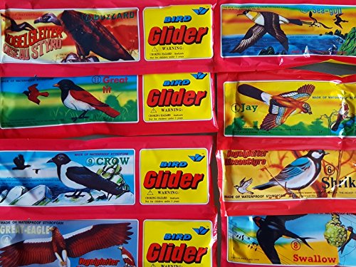 6x Styroporvögel Vogel 20cm Flugzeug Spielzeug Geburtstag Mitgebsel von LG-Imports