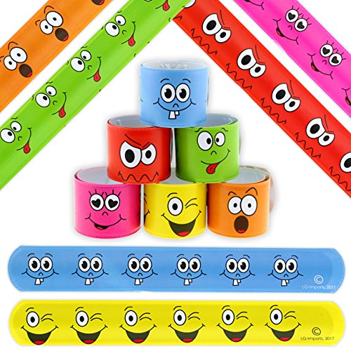 6x Klatscharmband Smiley Gesichter Schnapparmband Mitgebsel Kindergeburtstag 6x Klatscharmband Smiley Gesichter Schnapparmband Mitgebsel Kindergeburtstag von LG Imports