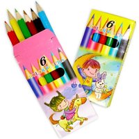 Buntstifte 6er Set zum Malen & Ausmalen, 6 Holzbuntstifte, 9 cm Buntstifte 6er Set zum Malen & Ausmalen, 6 Holzbuntstifte, 9 cm von LG-Imports