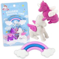 Einhorn-Radiergummis im 3er Set, verschiedene Farben Einhorn-Radiergummis im 3er Set, verschiedene Farben von LG-Imports