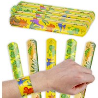 Großpack Schnapparmbänder Dinosaurier, 36 Stück, 22cm, Mitgebsel für Jungen Großpack Schnapparmbänder Dinosaurier, 36 Stück, 22cm, Mitgebsel für Jungen von LG Imports