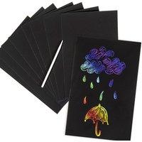 Kratzpapier "Regenbogen", 8 Blatt, 21cm x 14cm Kratzpapier "Regenbogen", 8 Blatt, 21cm x 14cm von LG-Imports