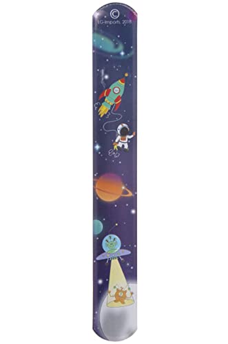 LG-Imports 12x Klatscharmband Weltraum Astronaut | Schnapparmband | Armband Mitgebsel Weltraumparty Kindergeburtstag von LG-Imports