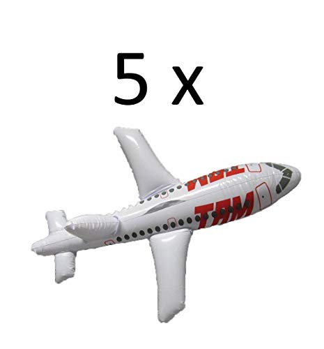 LG-Imports 5 x Aufblas-Flugzeug ca. 64 cm aufblasbar von LG-Imports