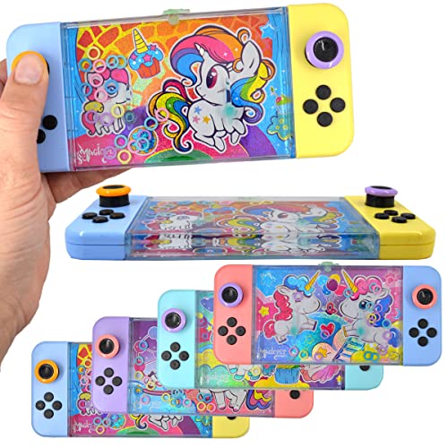 LG-Imports Geduldsspiel Wasser Einhorn Glitzer Ringe Kinder Wasserflipper 3 Stück Fantasy Bunt 17cm Mitgebsel, Mehrfarbig von LG