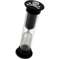 Sanduhr mit Totenkopf als Mitgebsel für Piratengeburtstag, 8×2,5cm, 1 Stk. von LG-Imports